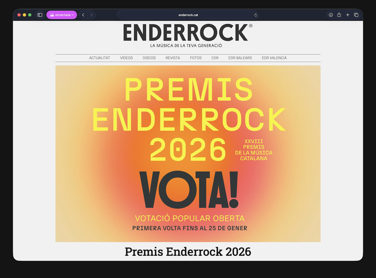 Ep! Premis Enderrock 2026!